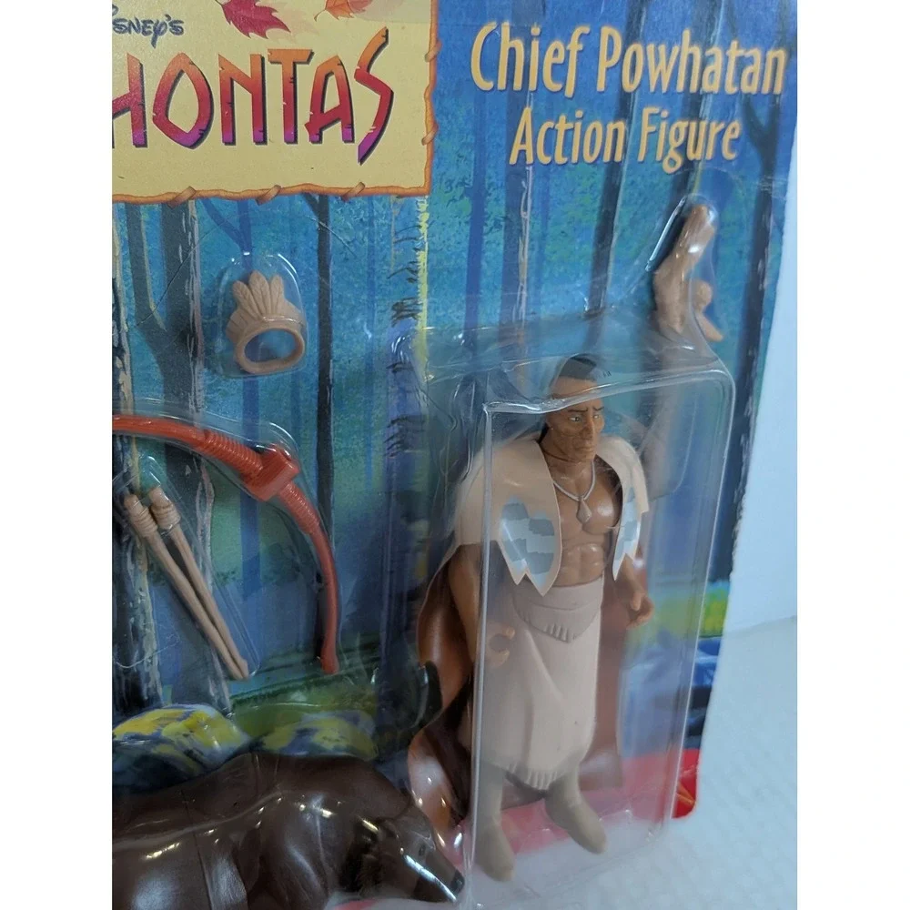 Disney Pocahontas Chief Powhatan Action Figure Mattel 1995 NEW Sealed Bear